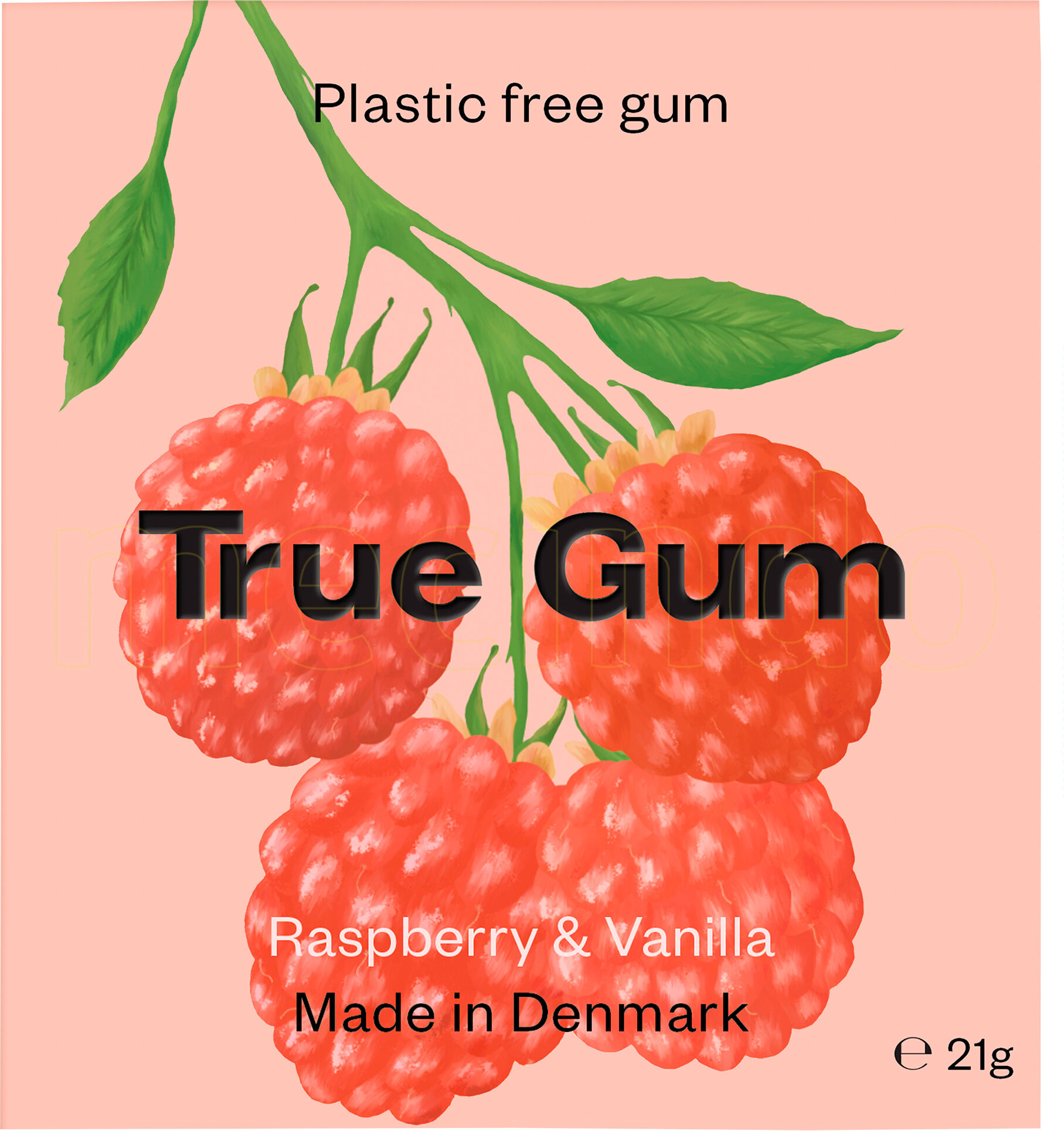 True Gum Raspberry & Vanilla - 21 g