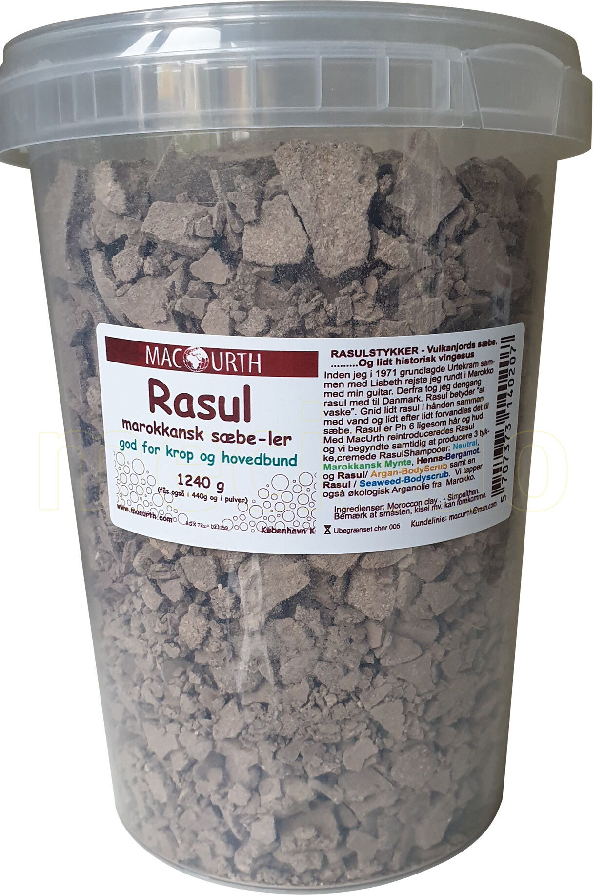 Macurth Rasul Mineralsæbe Macurth - 1240 g