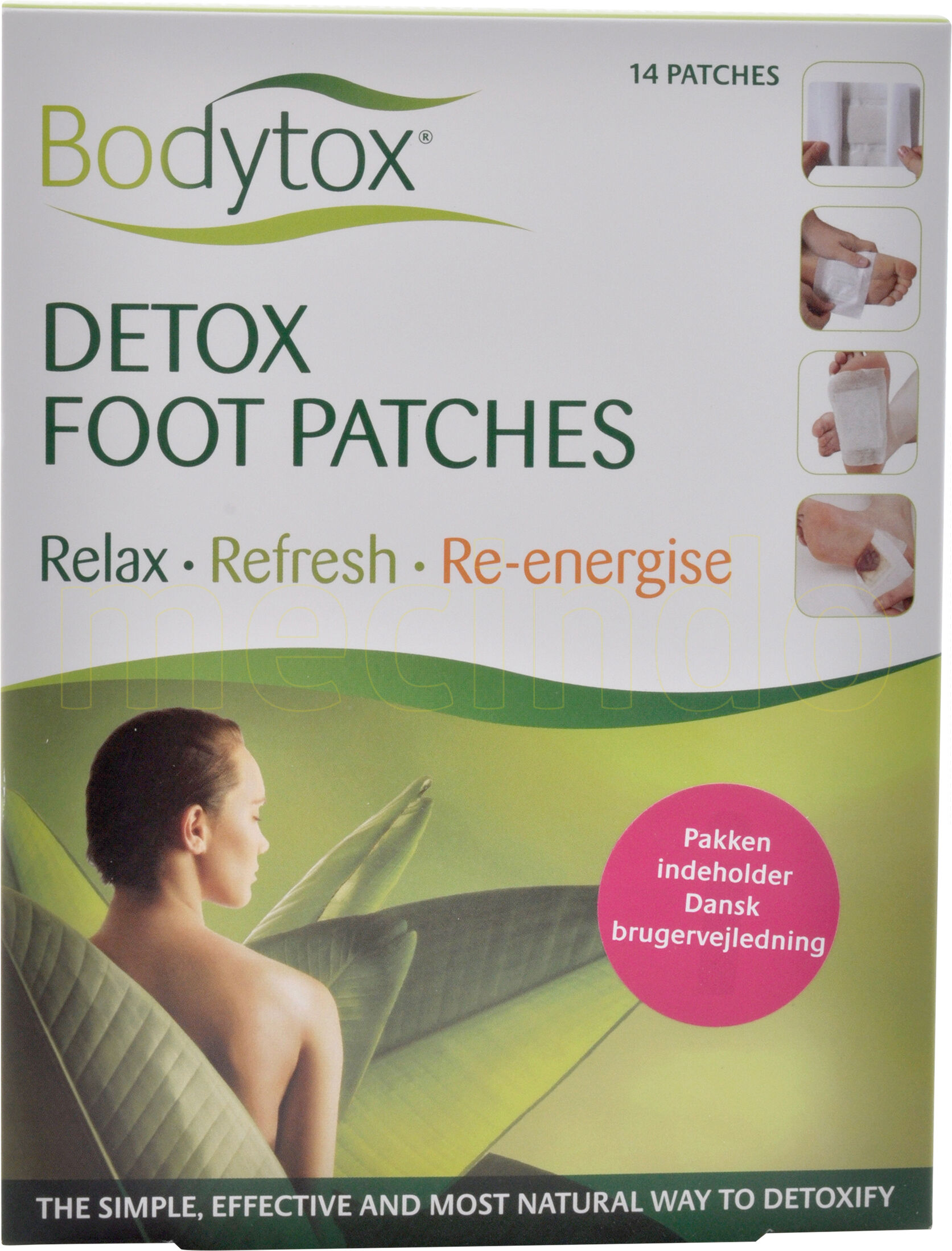 Bodytox Detox Foot Patches Prøvepakke Indh.2 Stk - 1 Pakker