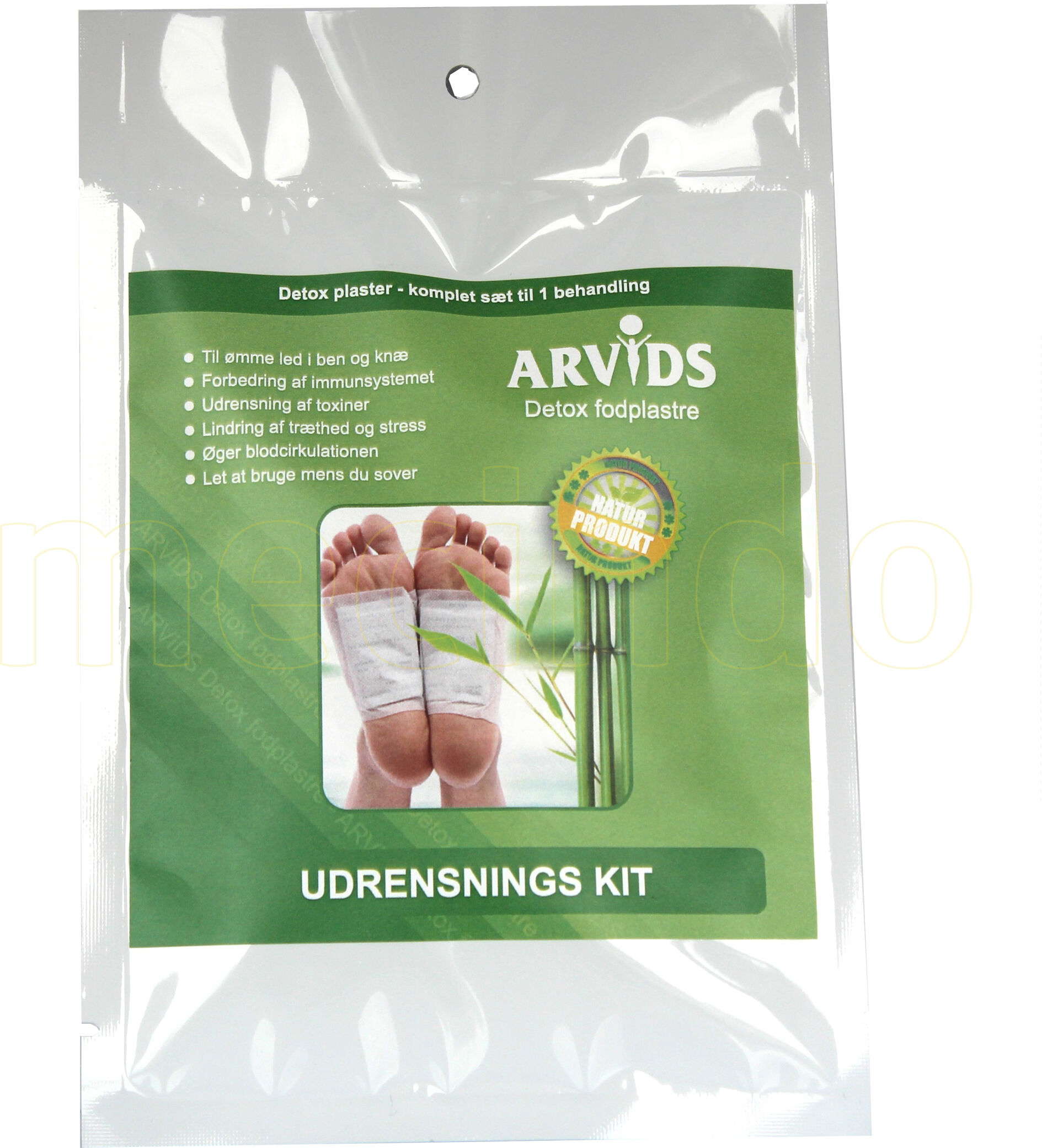 Arvids Detox Fotplaster 2 Stk. - 1 Pakke