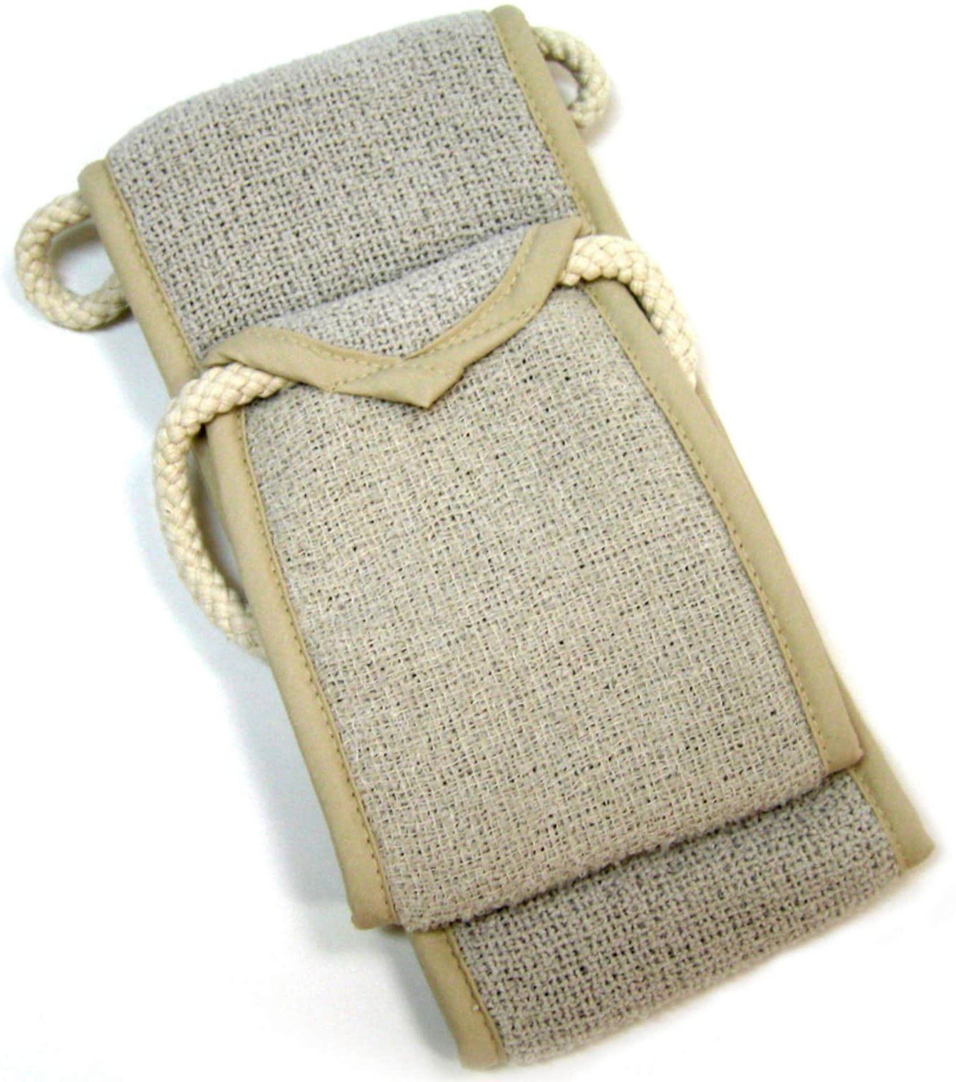 Aquis Exfoliating Back Scrubber - Linen