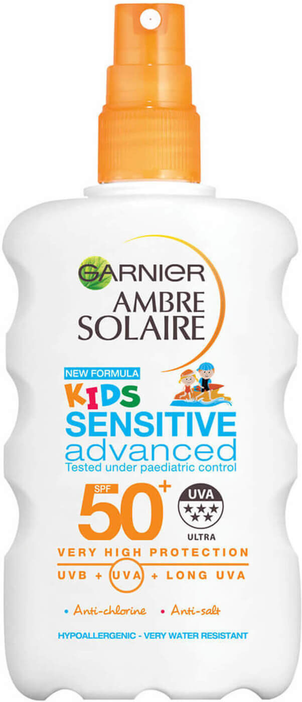 Garnier Ambre Solaire Kids Sensitive Sun Cream Spray SPF 50+ 200ml