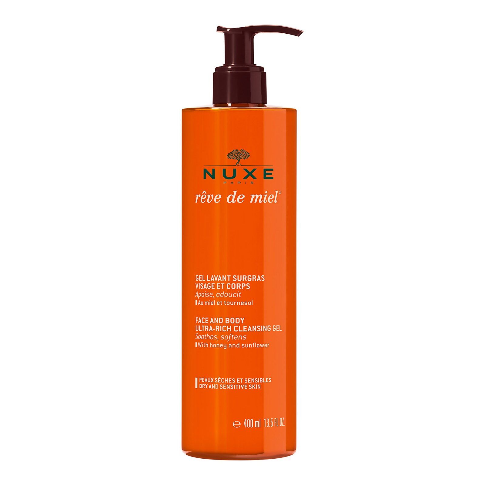 NUXE Rêve de Miel Face and Body Ultra-Rich Cleansing Gel (400 ml)