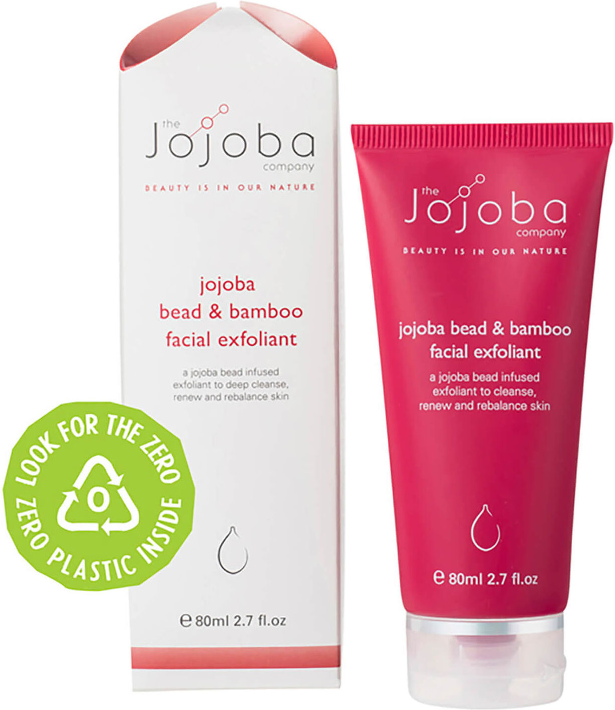 The Jojoba Company Jojoba Bead and Bamboo Facial Exfoliant 80 ml