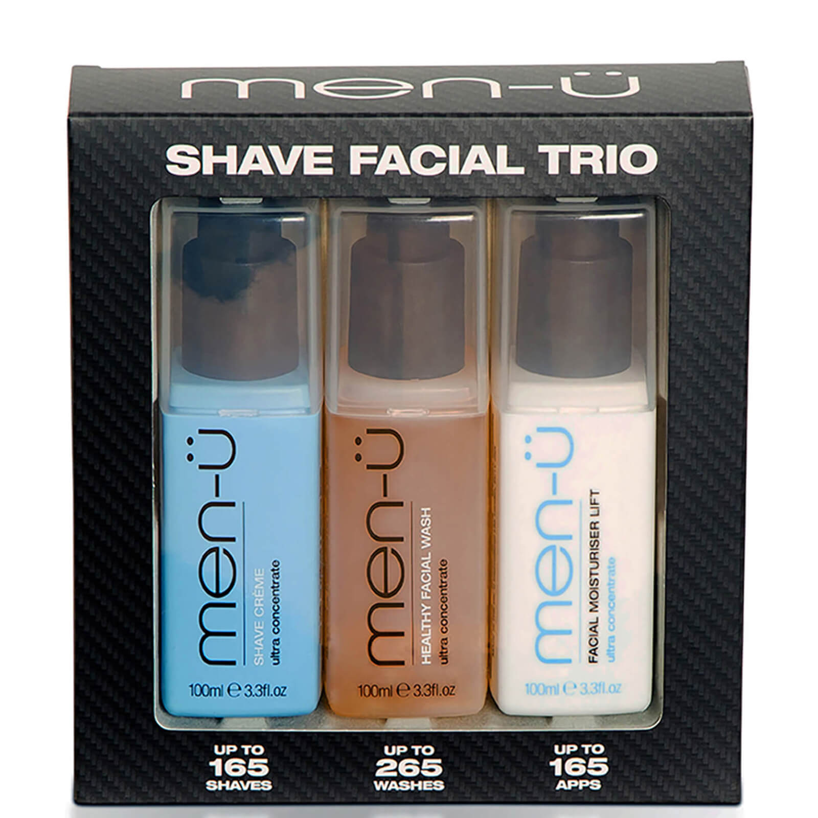 men-u men-ü Shave Facial Trio Set