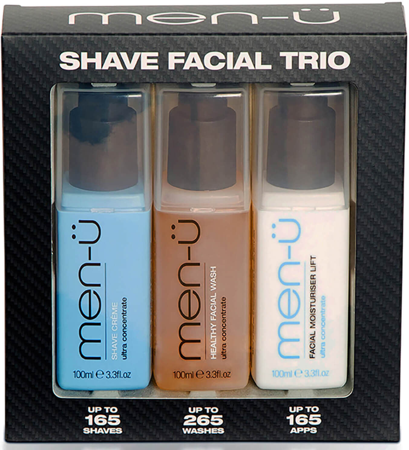 men-u men-ü Shave Facial Trio Set