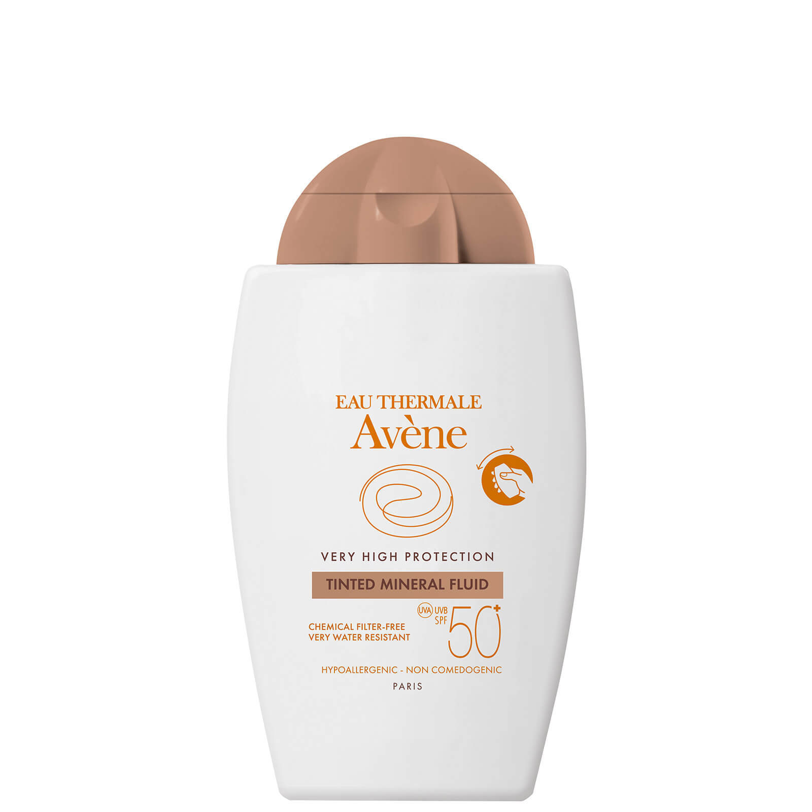 Avene Avène Very High Protection Tinted Mineral Fluid SPF50+ Sun Cream for Intolerant Skin 40ml