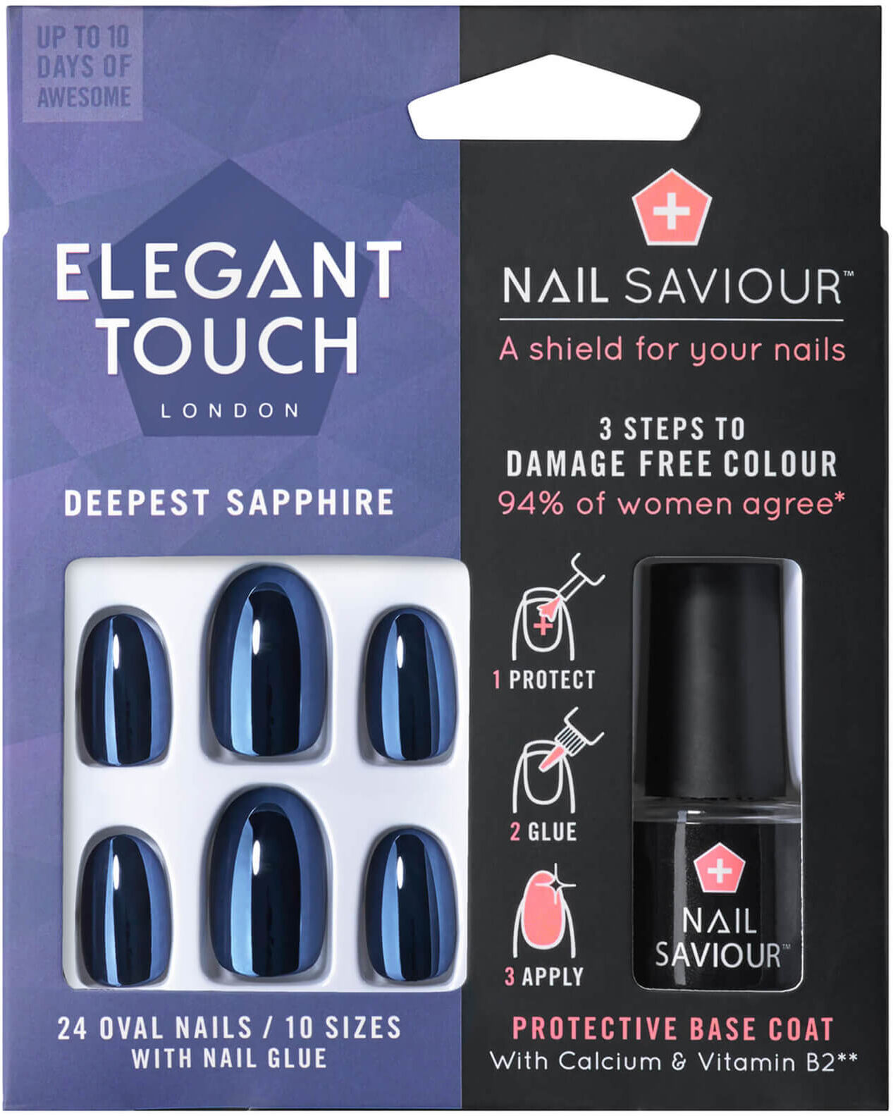 Elegant Touch Nail Saviour - Deepest Sapphire