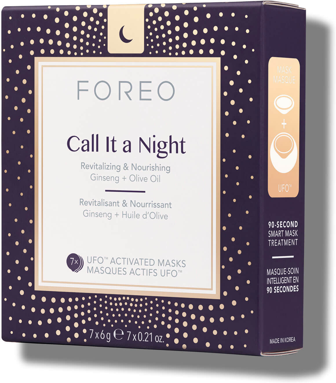 FOREO Call it a Night UFO/UFO Mini Nourishing and Revitalising Face Mask (7 Pack)