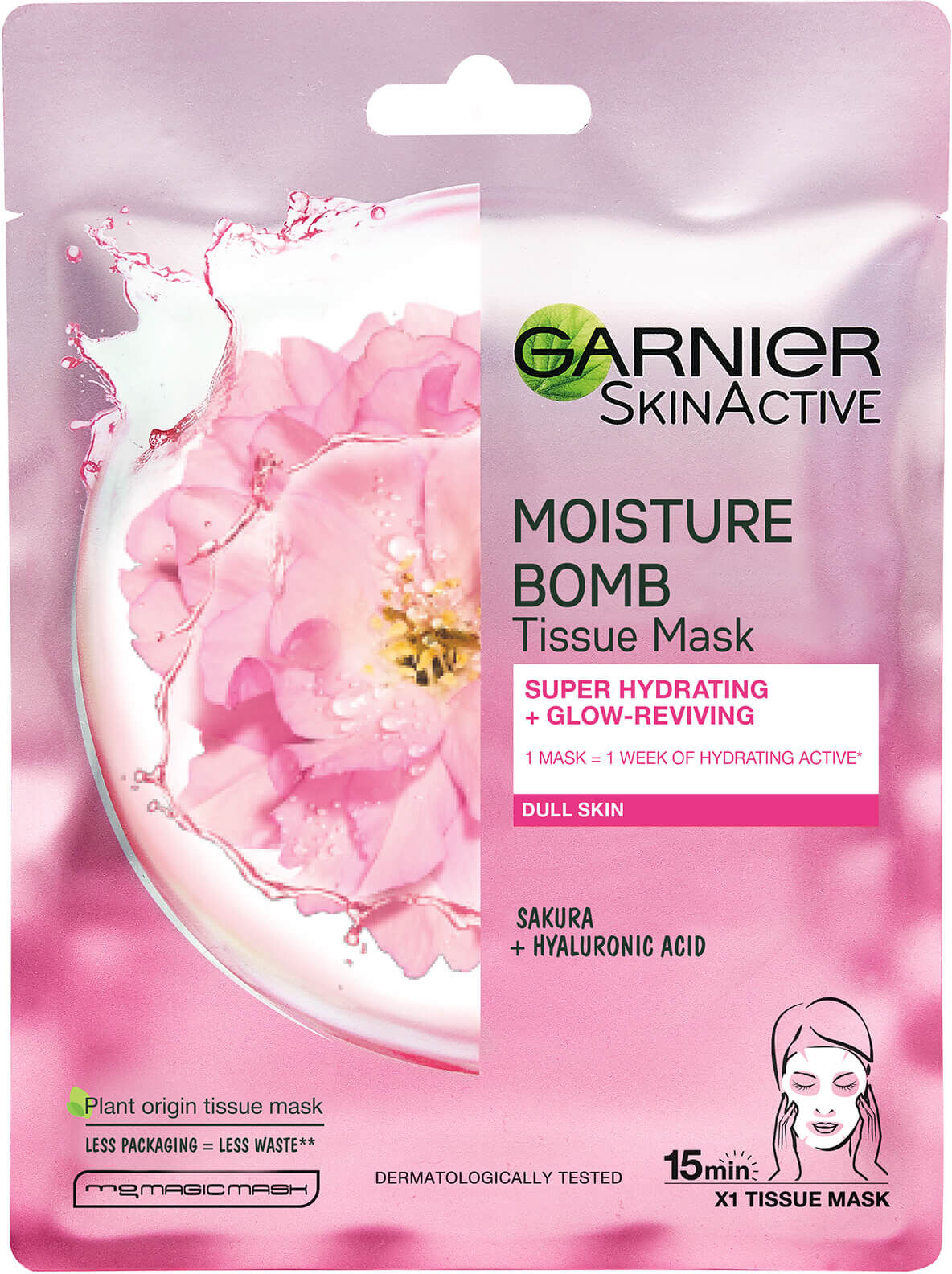 Garnier Moisture Bomb Sakura Hydrating Face Sheet Mask