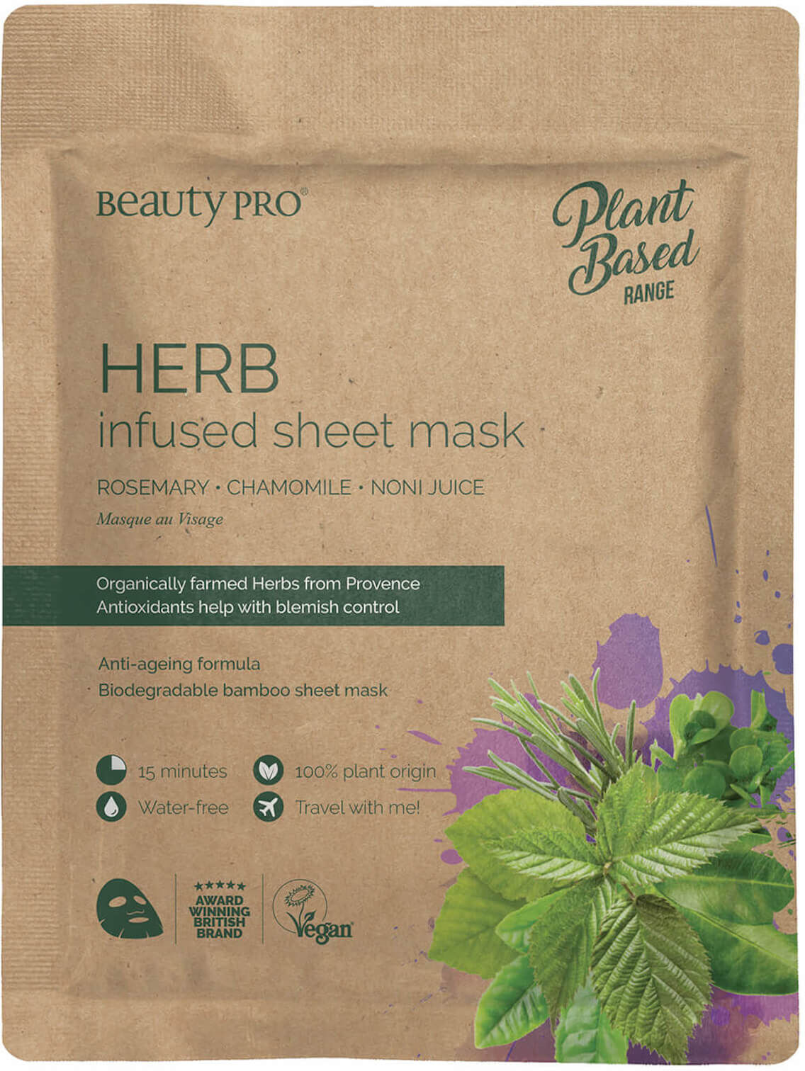 BeautyPro Herb Rebalancing Sheet Mask 22ml