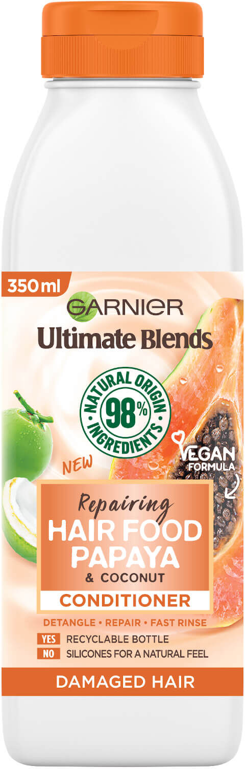 Garnier Ultimate Blends Repairing Hair Food Papaya Conditioner For Damaged Hair 350ml