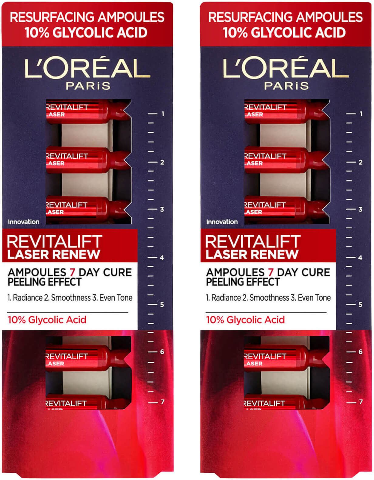 L'Oréal Paris Revitalift Laser Ampoules 10% Glycolic Acid Peel Duo Pack - Exclusive