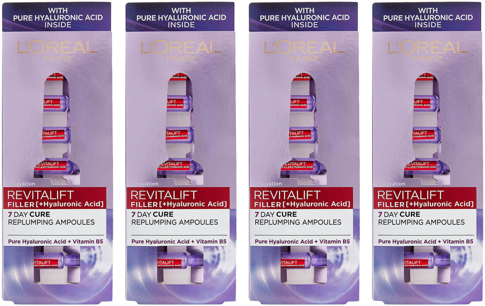 L'Oréal Paris Revitalift Filler Replumping Hyaluronic Acid Ampoules Monthly Pack - Exclusive