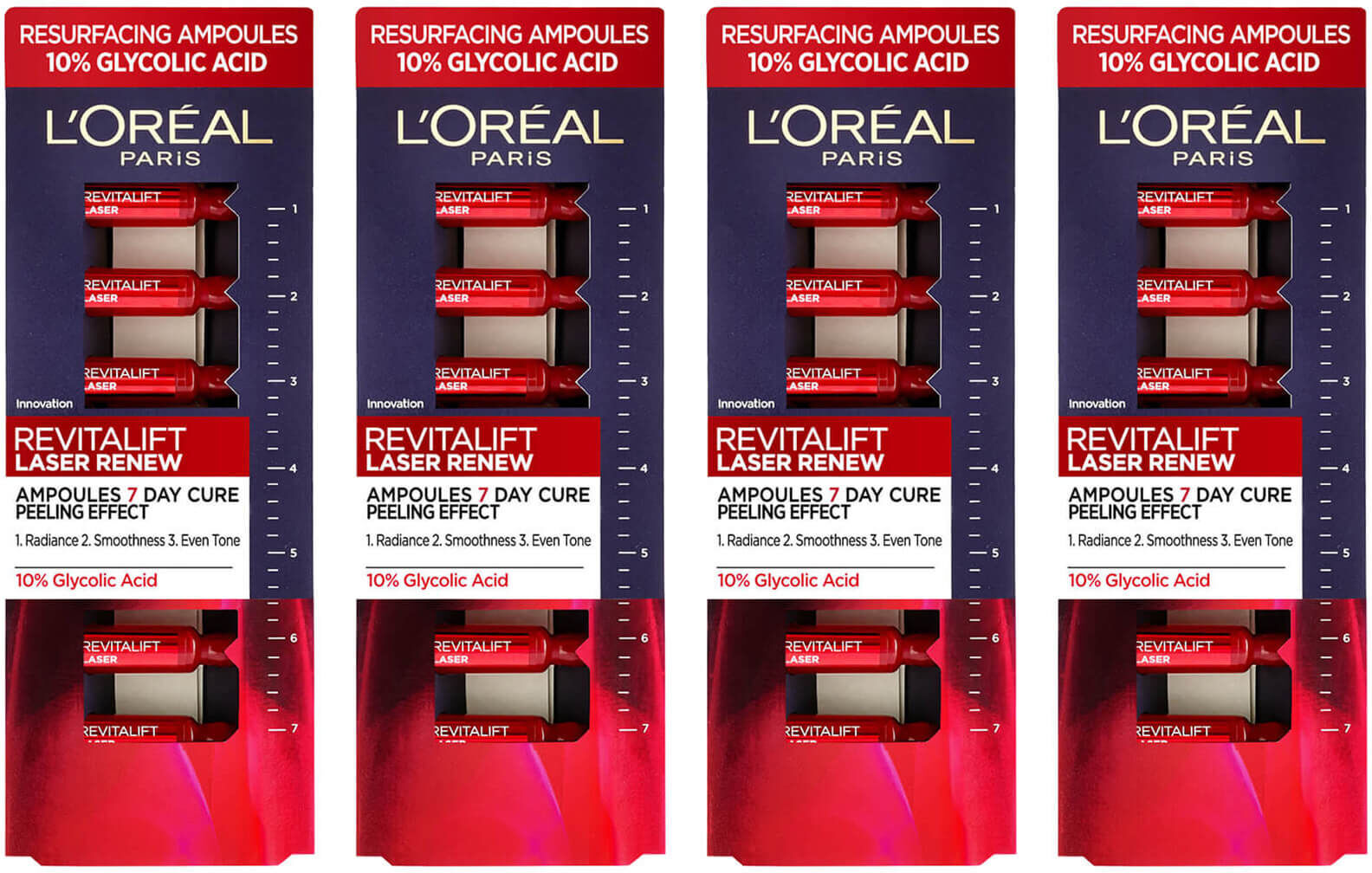 L'Oréal Paris Revitalift Laser Ampoules 10% Glycolic Acid Peel Monthly Pack - Exclusive