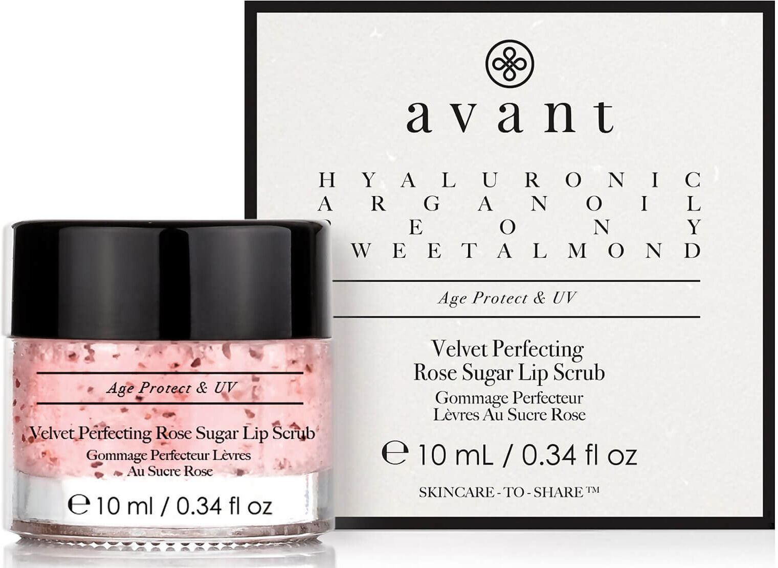 Avant Skincare Velvet Perfecting Rose Sugar Lip Scrub 10ml