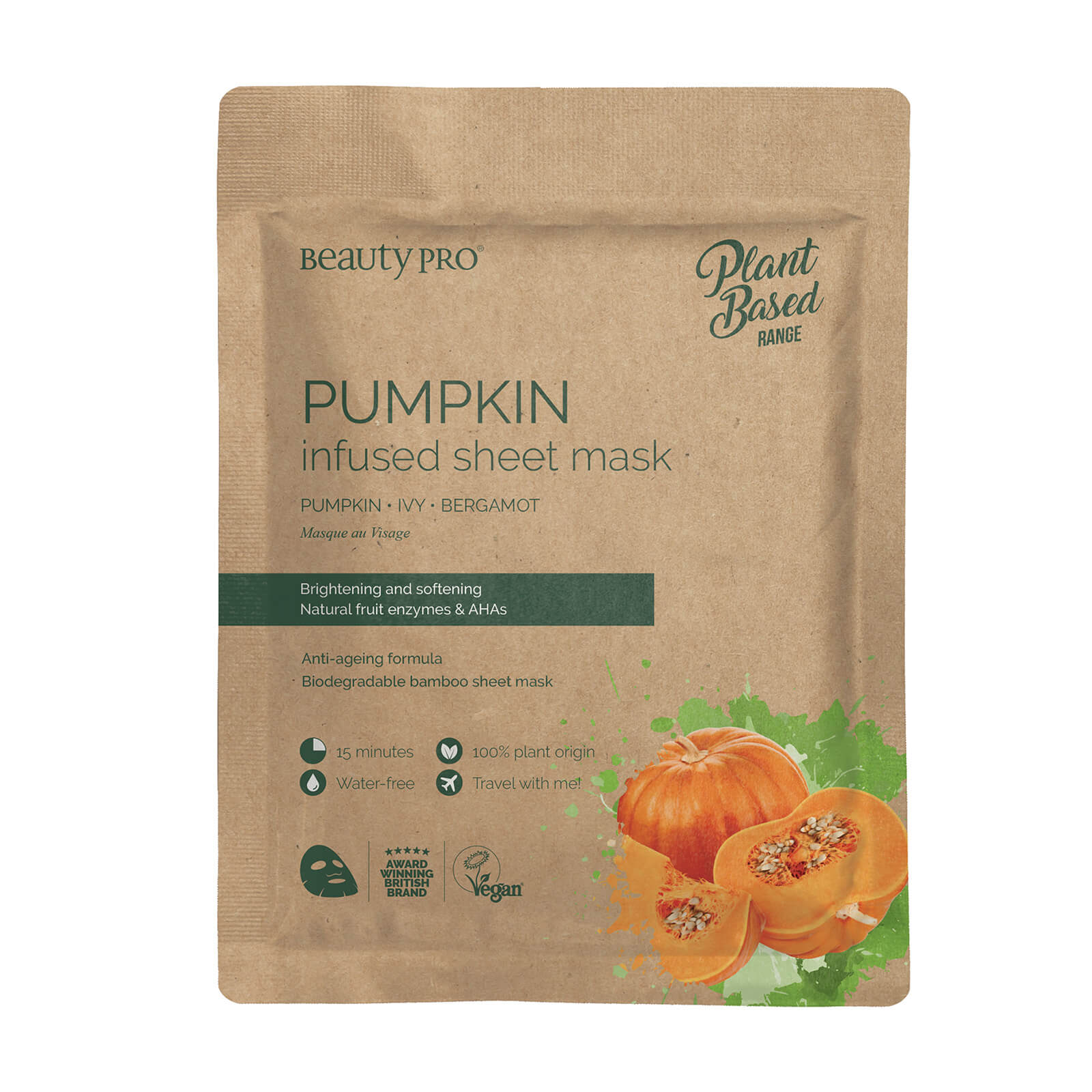 BeautyPro Pumpkin Radiating Sheet Mask 22ml