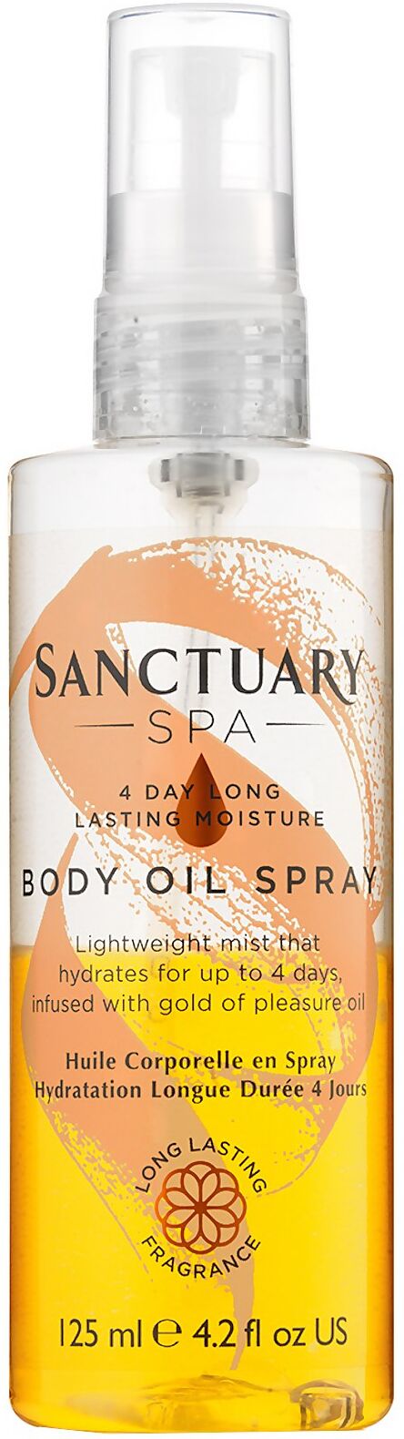 Sanctuary Spa 4 Day Long Lasting Moisture Body Oil Spray 125ml