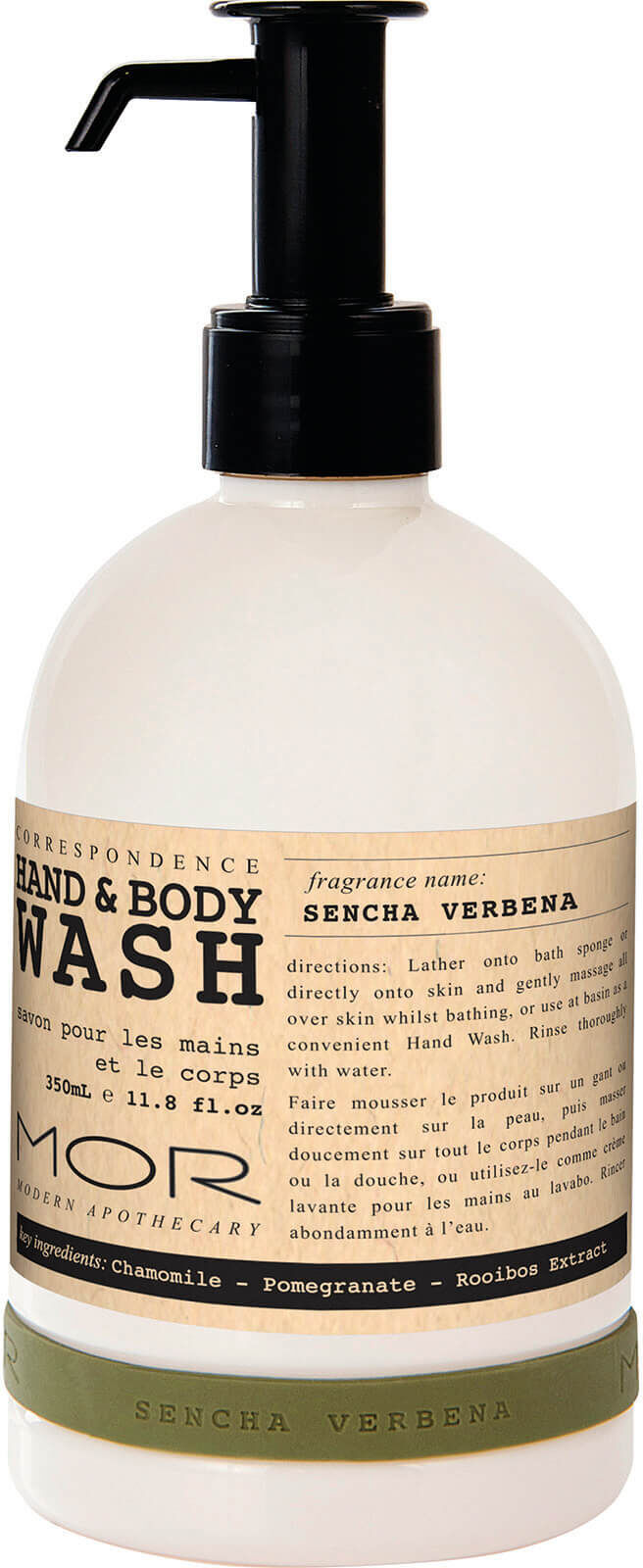 MOR Hand and Body Wash Sencha Verbena 350ml