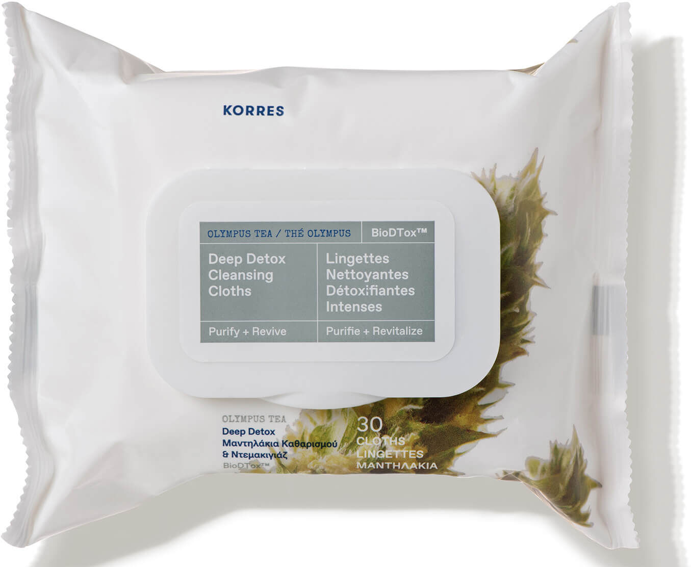 Korres Olympus Tea Detox Cleansing Wipes