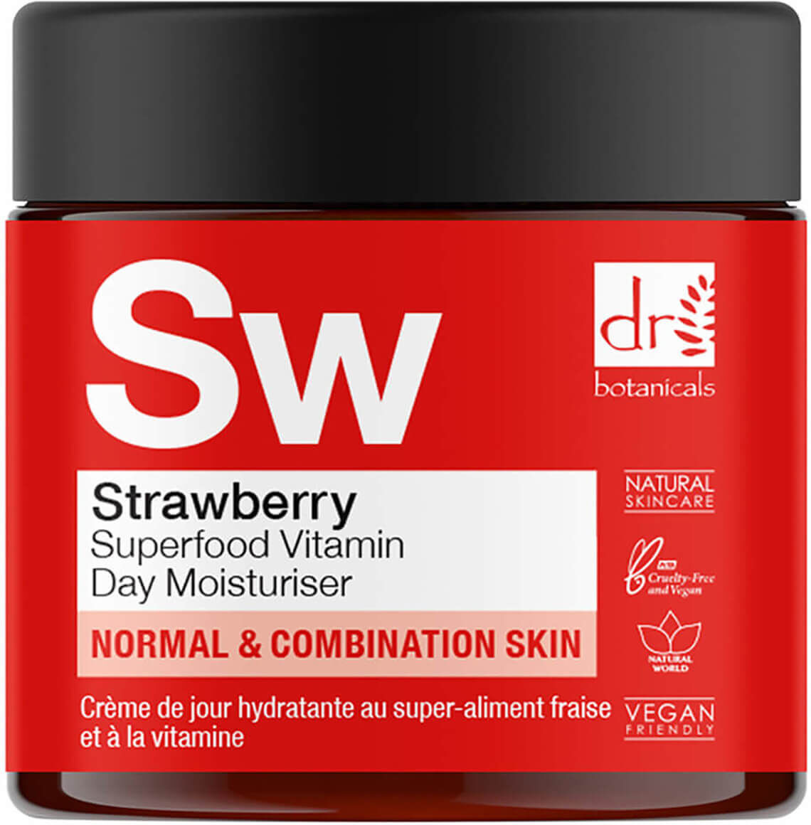 Dr Botanicals Strawberry Superfood Vitamin C Day Moisturiser 60ml