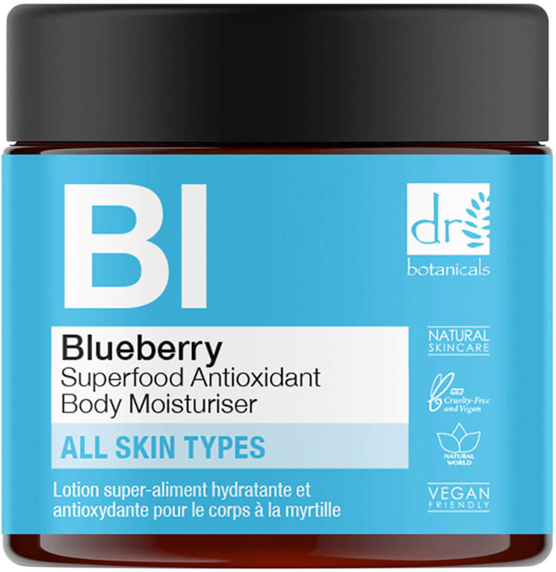 Dr Botanicals Blueberry Superfood Antioxidant Body Moisturiser 60ml