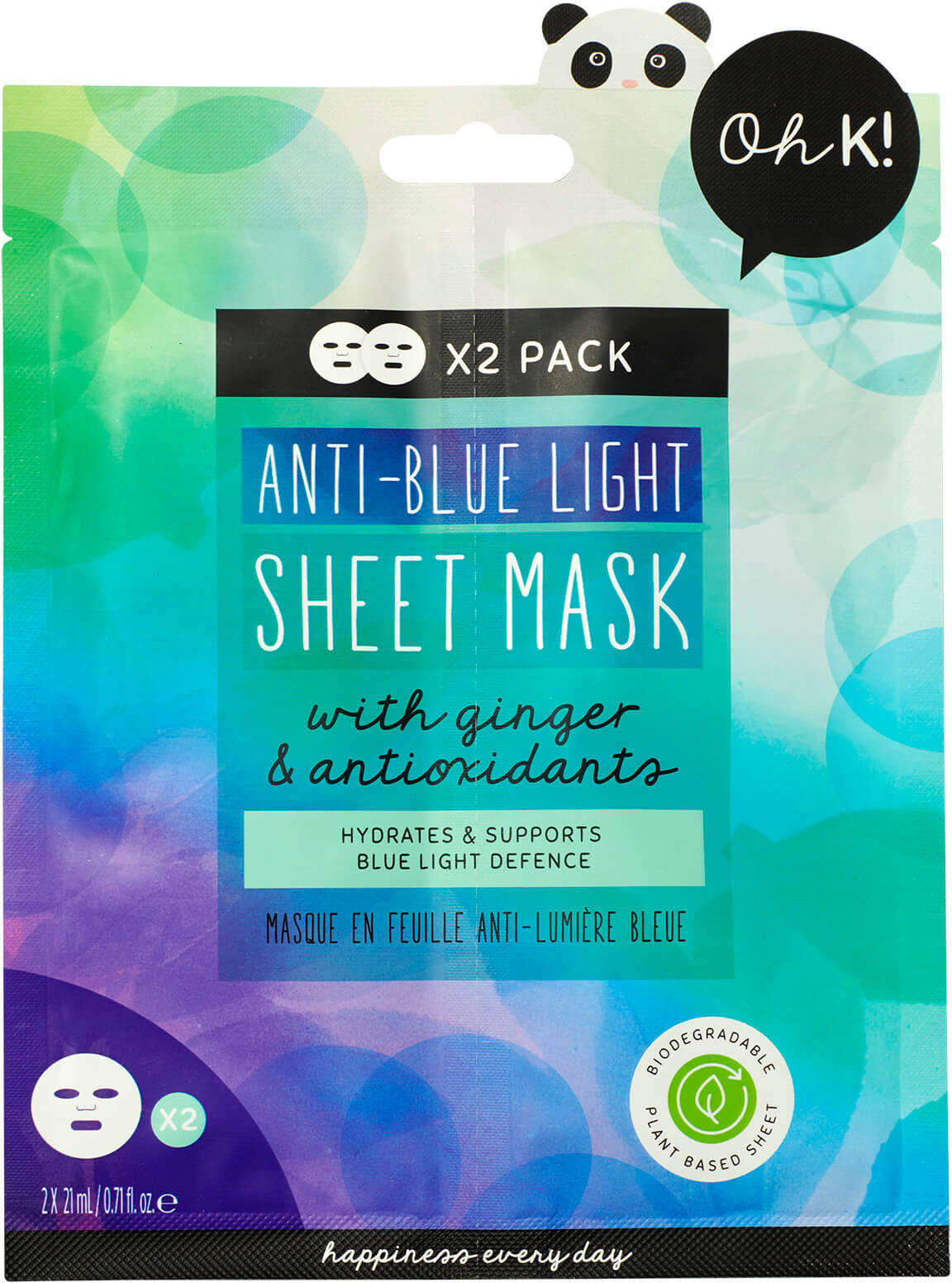 Oh K! Anti Blue Light Sheet Mask Duo 42ml