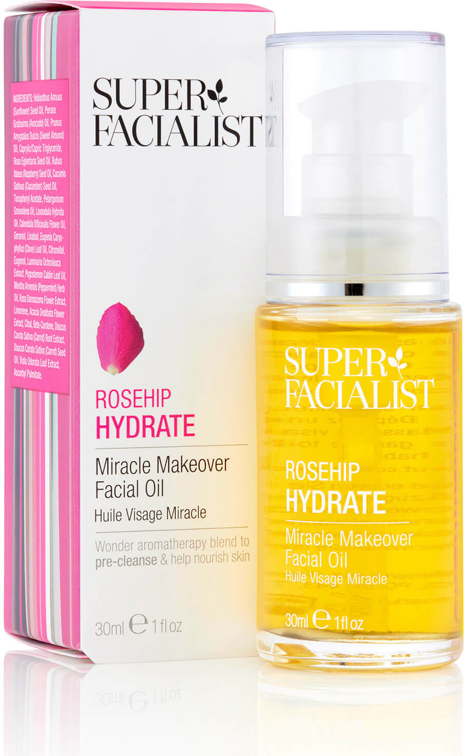 Super Facialist Rosehip Hydrate Miracle Makeover Facial Oil - 30ml