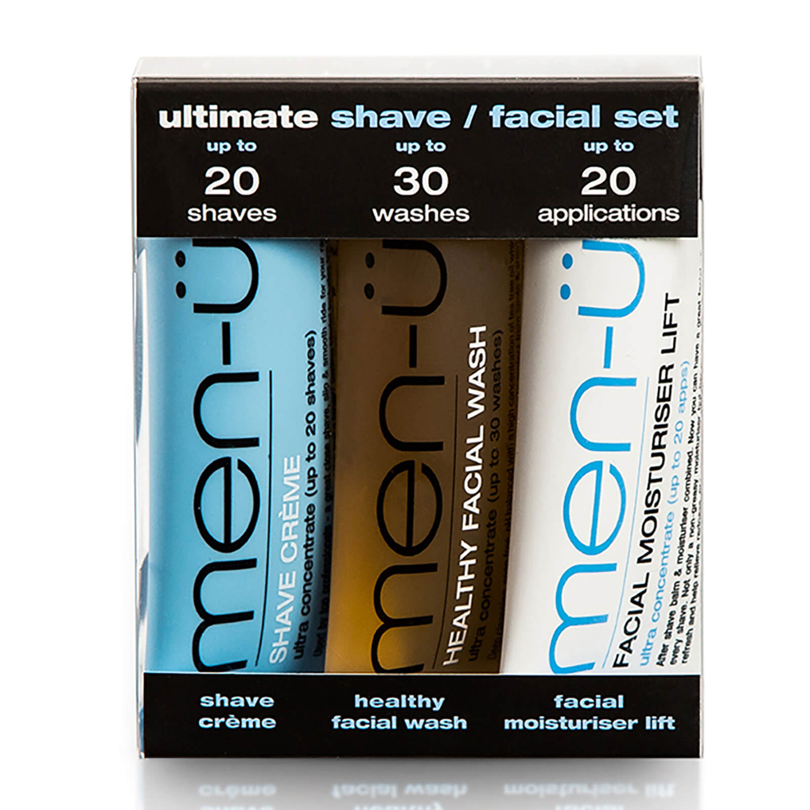 men-u men-ü Ultimate Shave Facial Set - 15ml (3 Products)