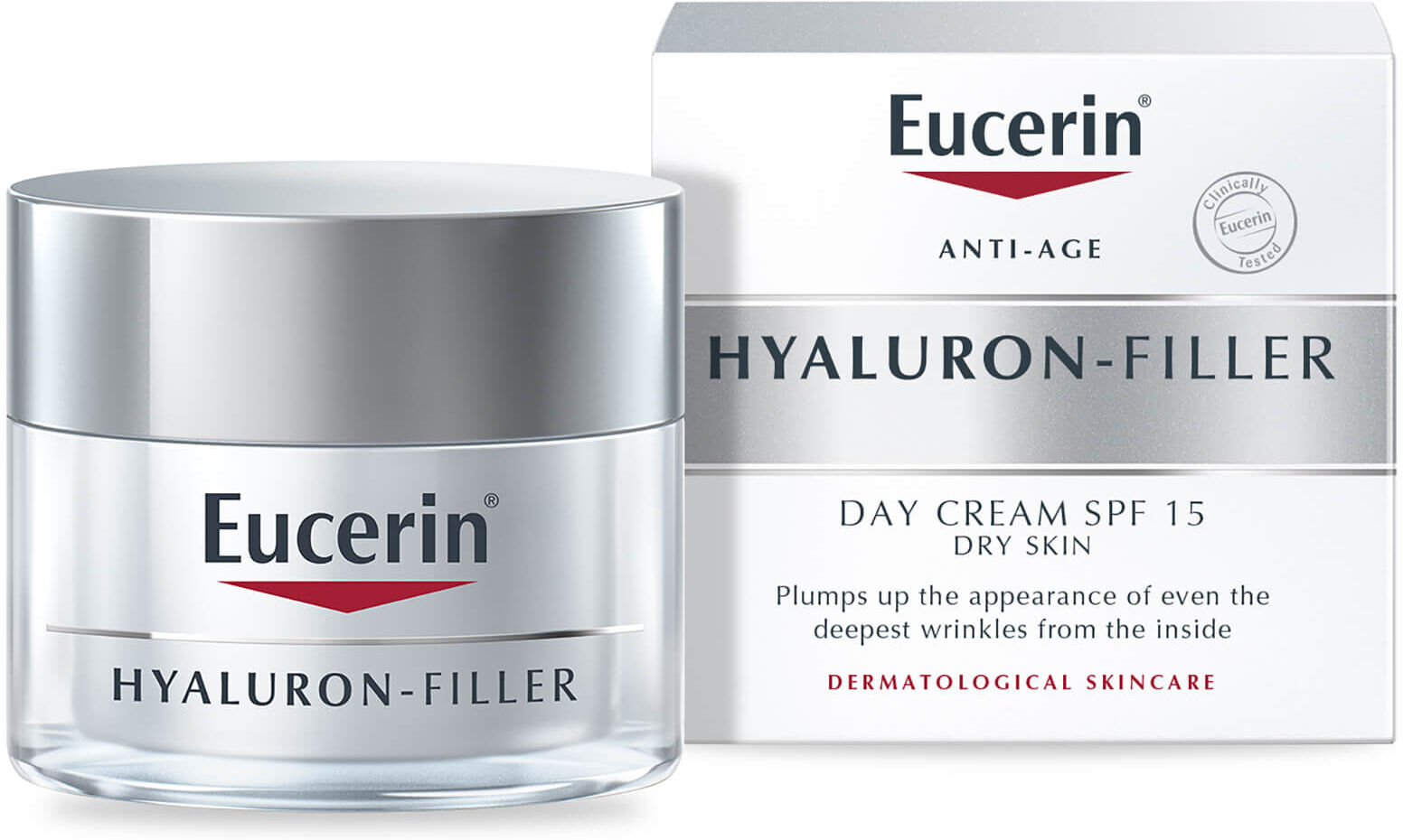 Eucerin® Anti-Age Hyaluron-Filler Day Cream for Dry Skin SPF15 + UVA Protection (50ml)