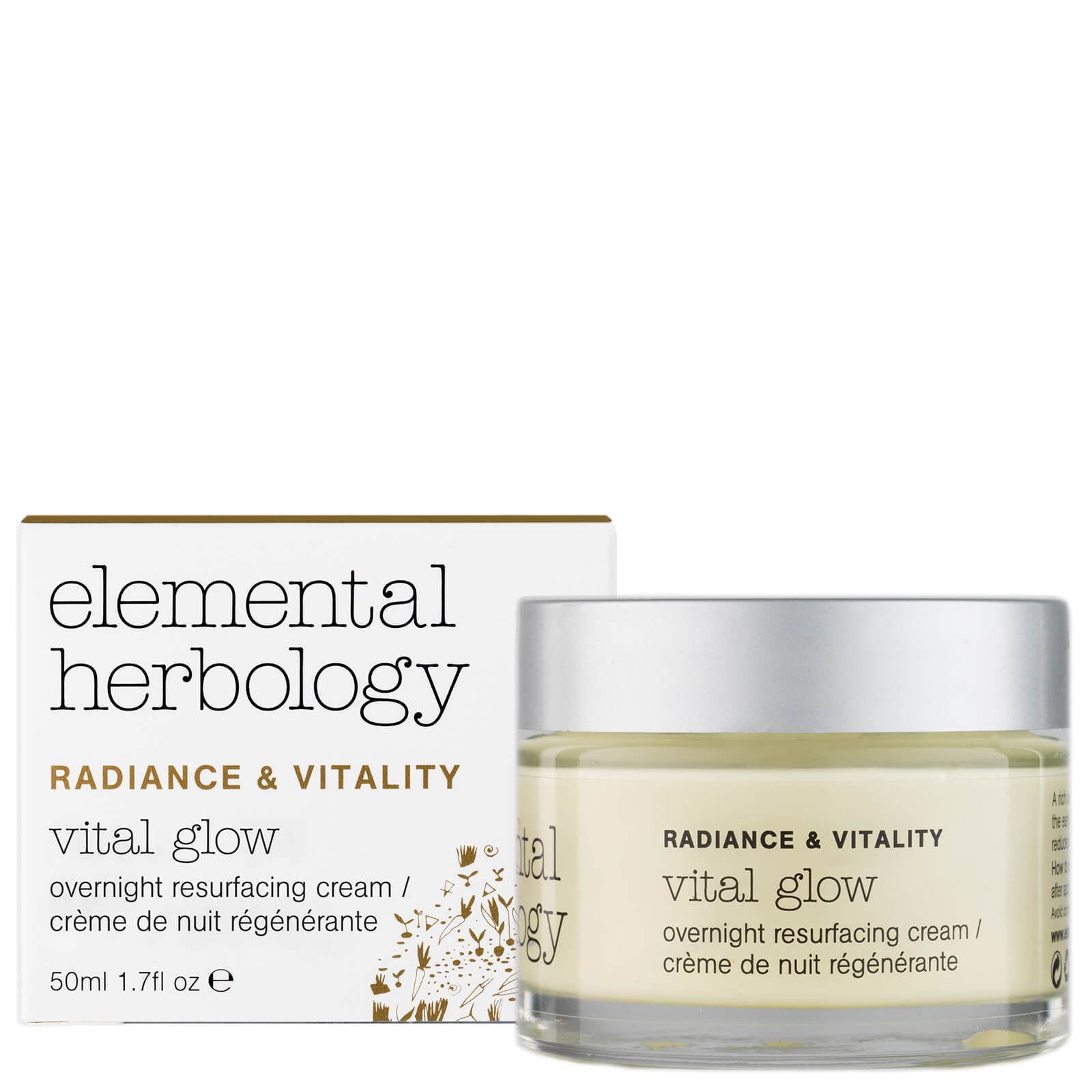 Elemental Herbology Vital Glow Overnight Resurfacing Cream (50 ml)