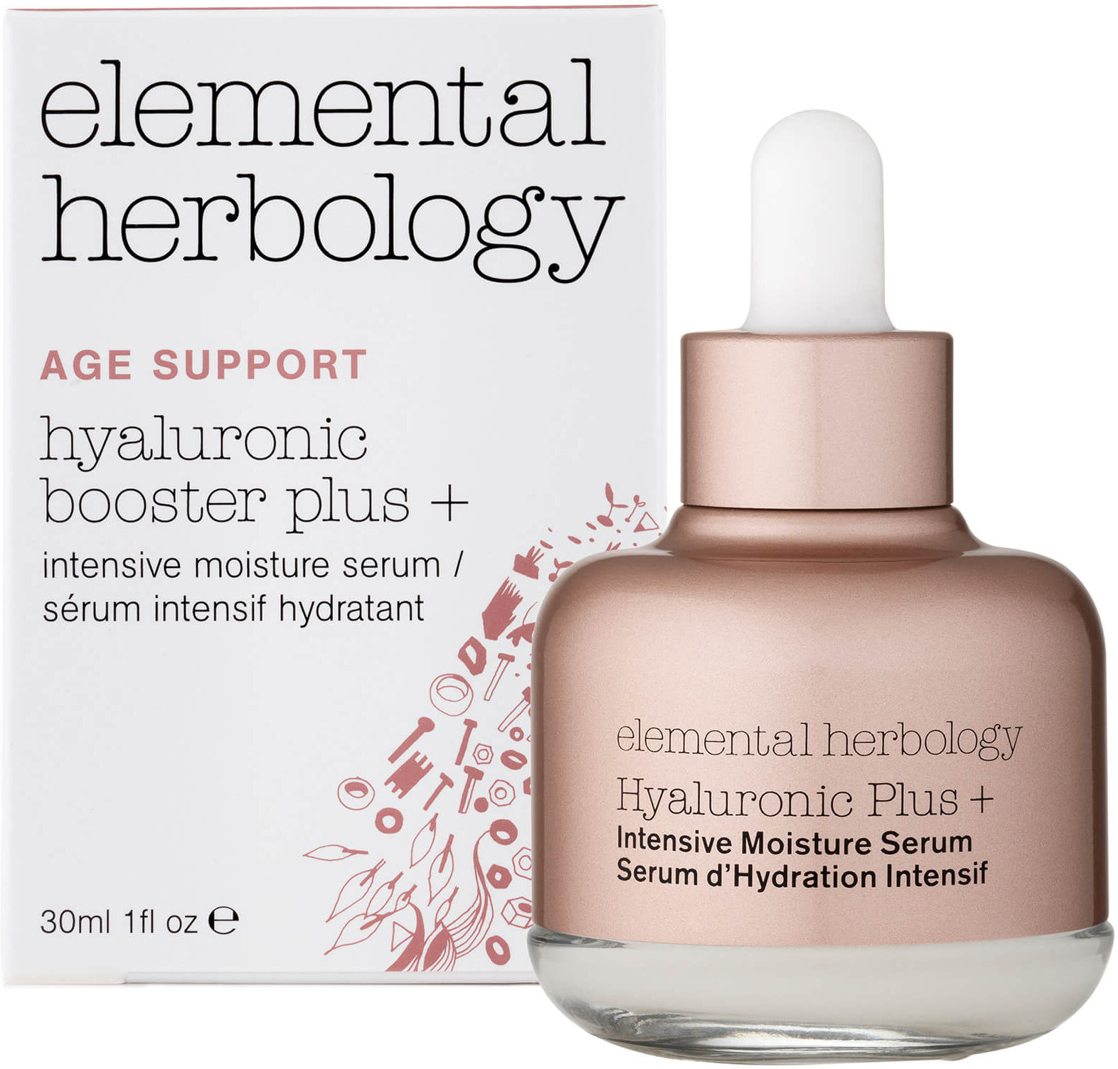 Elemental Herbology Hyaluronic Booster Plus+ Intensive Moisture Serum 1 fl oz