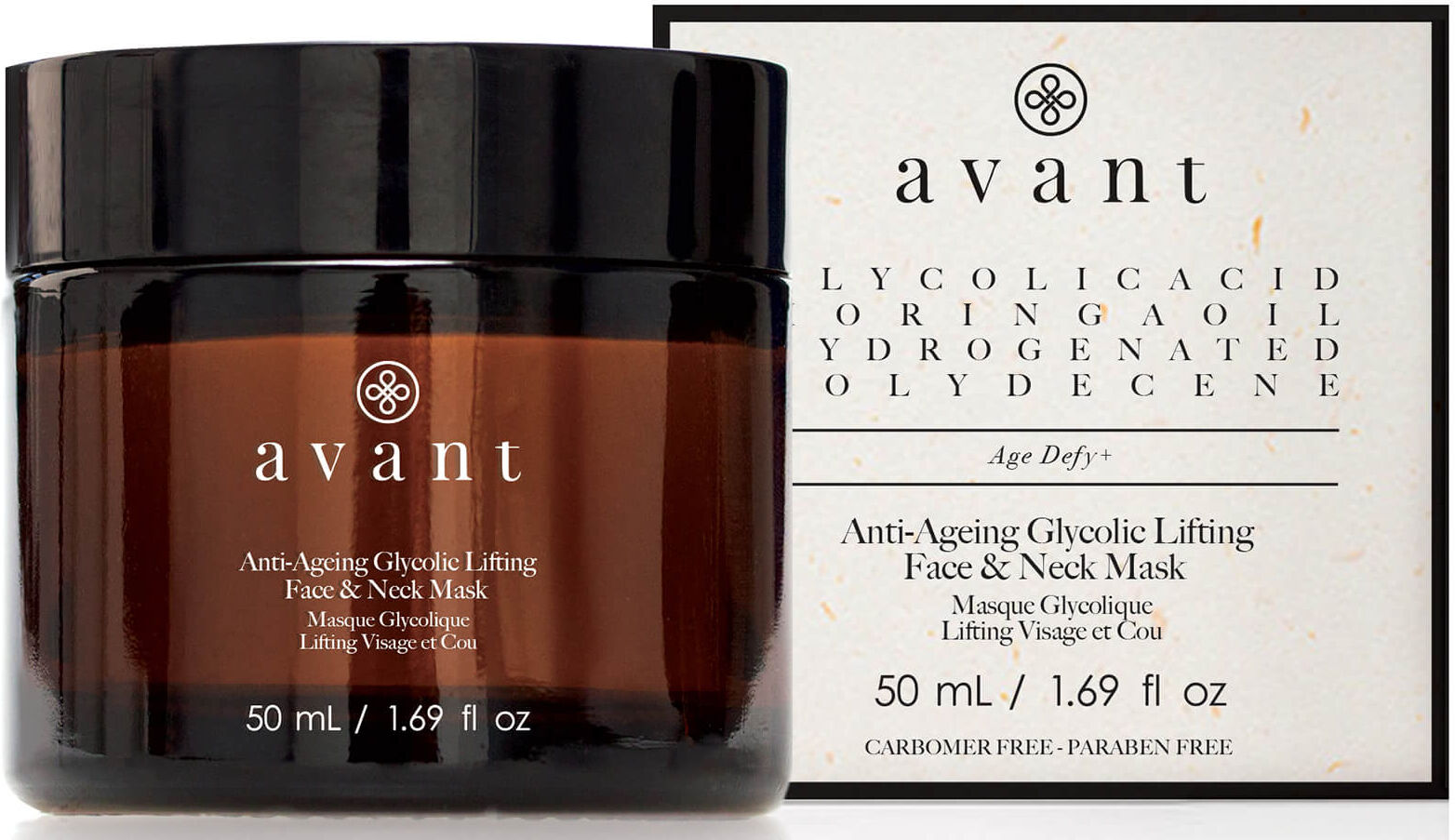 Avant Skincare Anti-Ageing Glycolic Lifting Face and Neck Mask 50 ml