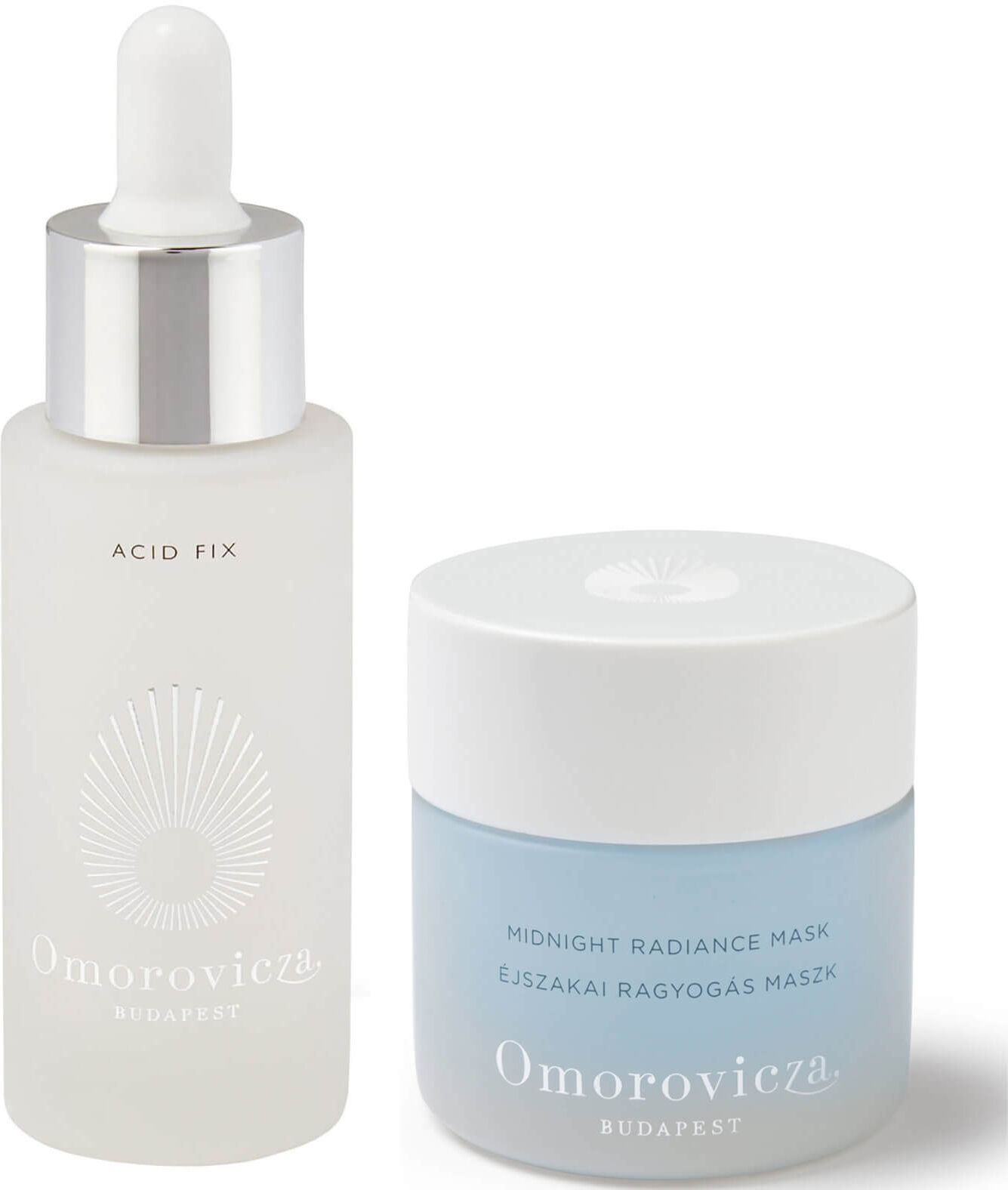 Omorovicza Acid Fix 30ml and Omorovicza Midnight Radiance Mask 50ml Evening Duo