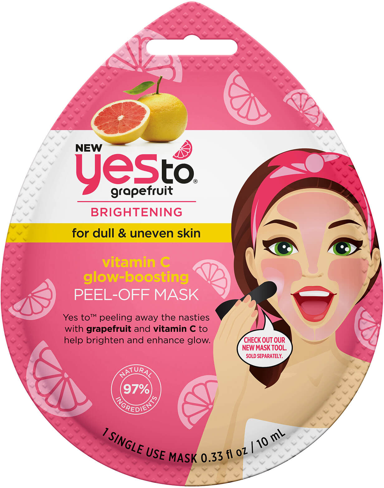 yes to Grapefruit Peel-Off Mask Single Use