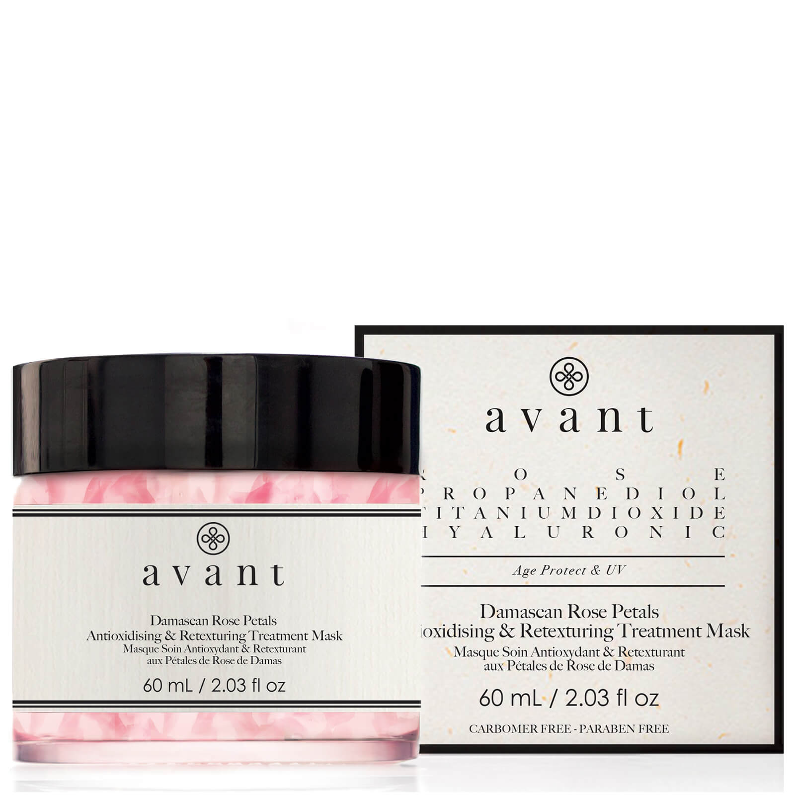 Avant Skincare Damascan Rose Petals Antioxidising and Retexturing Treatment Mask 60ml