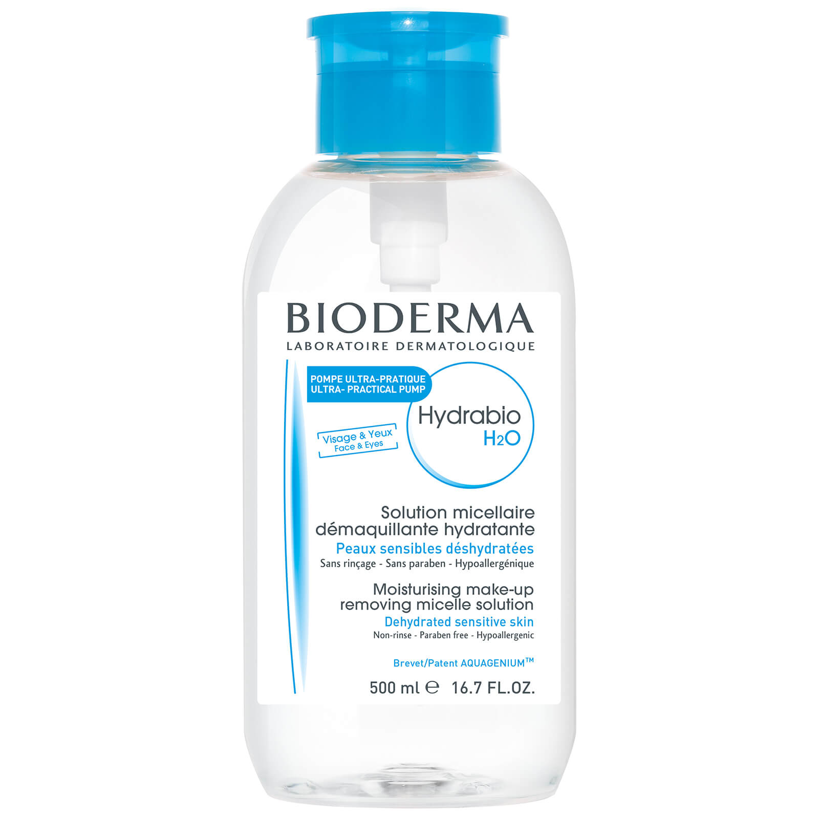 Bioderma Hydrabio H2O Reverse Pump 500 ml (Begrenset utgave)