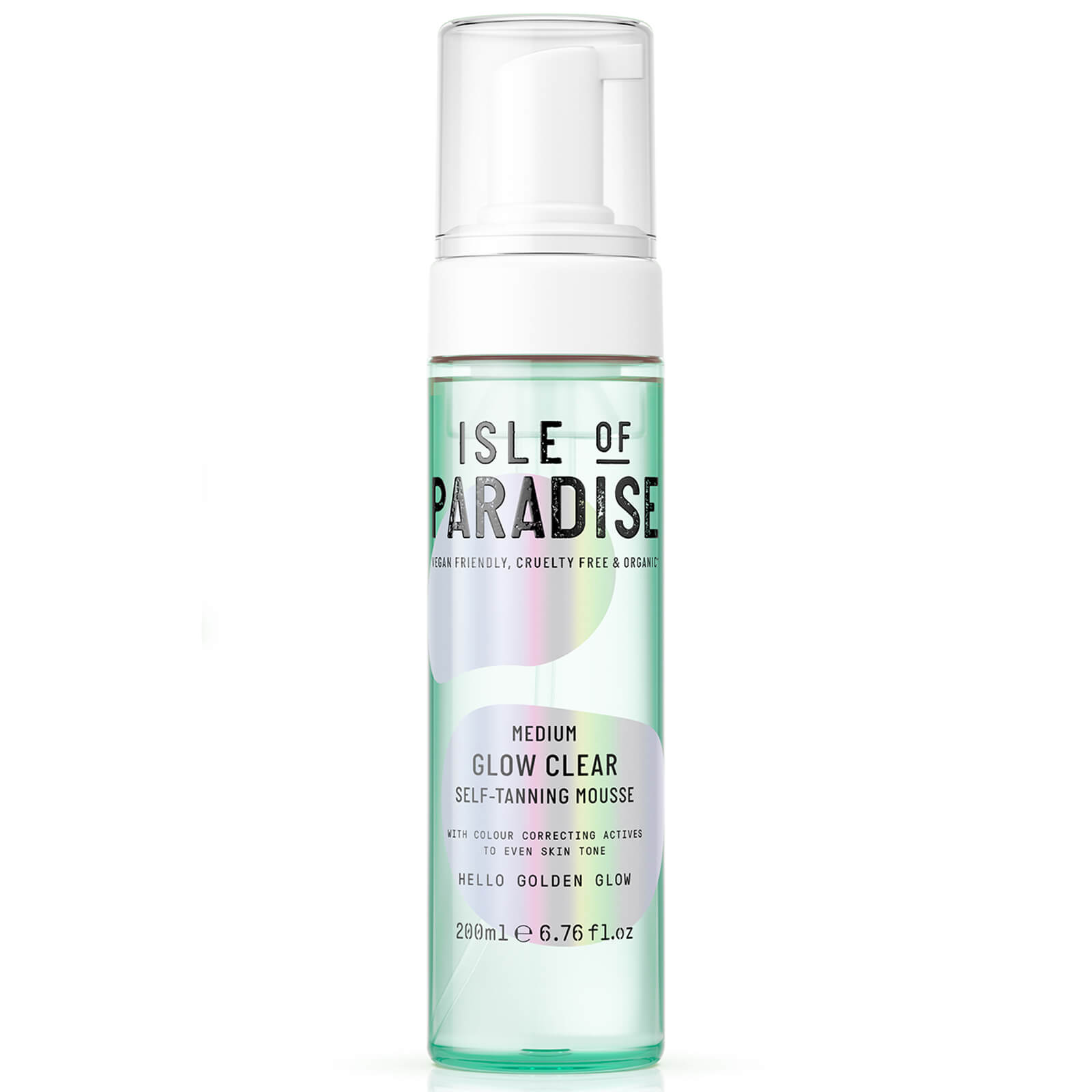 Isle of Paradise Glow Clear Self-Tanning Mousse - Medium 200ml