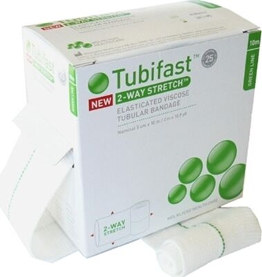 Tubifast  5,0cmx10m Grønn