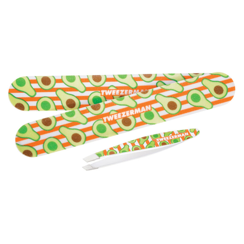 Tweezerman Avocado Duo Set Slant Tweezer & Nailfile