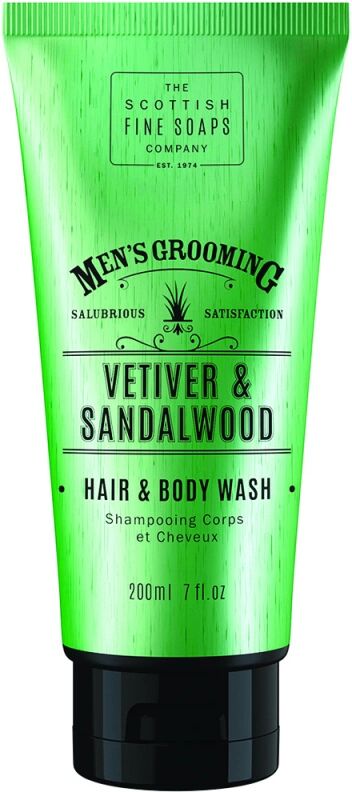 The Scottish Fine Soaps Company Vetiver and Sandalwood Hair and Body Wash (200ml)