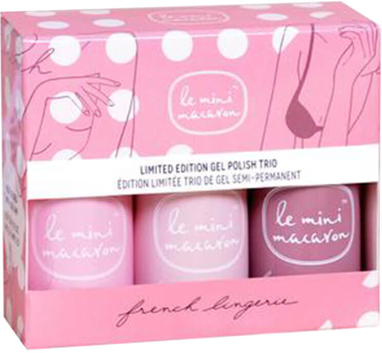 Le Mini Macaron Gel Polish Trio French Lingerie (Limited Edition) 8 g