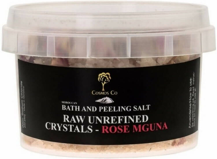 Cosmos Co Bath And Peeling Salt Raw Unrefined Crystals - Rose Mguna (U) 240 g