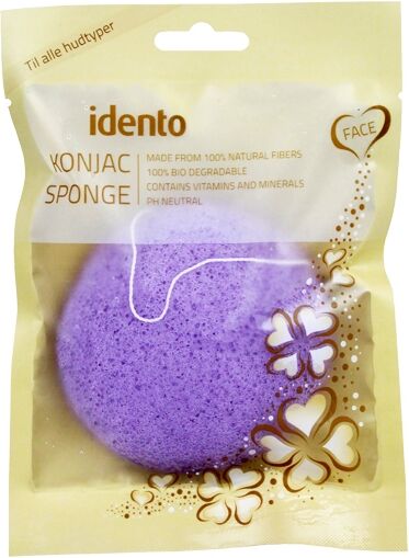 Idento Konjac Svamp - Circular - Lavender (Lilla)