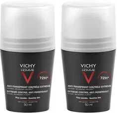 Vichy Homme Antiperspirant Deo Roll-On 2-pack