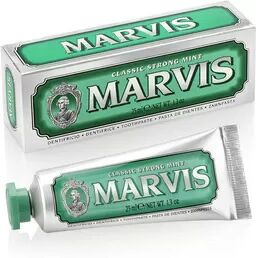 Marvis Classic Strong Mint Tannkrem, reise - 25 ml