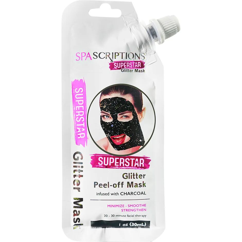 Spascriptions Superstar Glitter Peel-Off Mask, 30 ml Spascriptions Ansiktsmaske