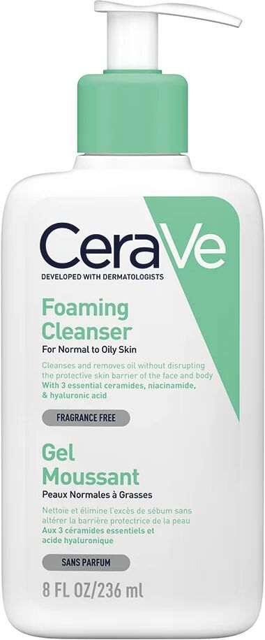 CeraVe Foaming cleanser, 236 ml CeraVe Shower Gel