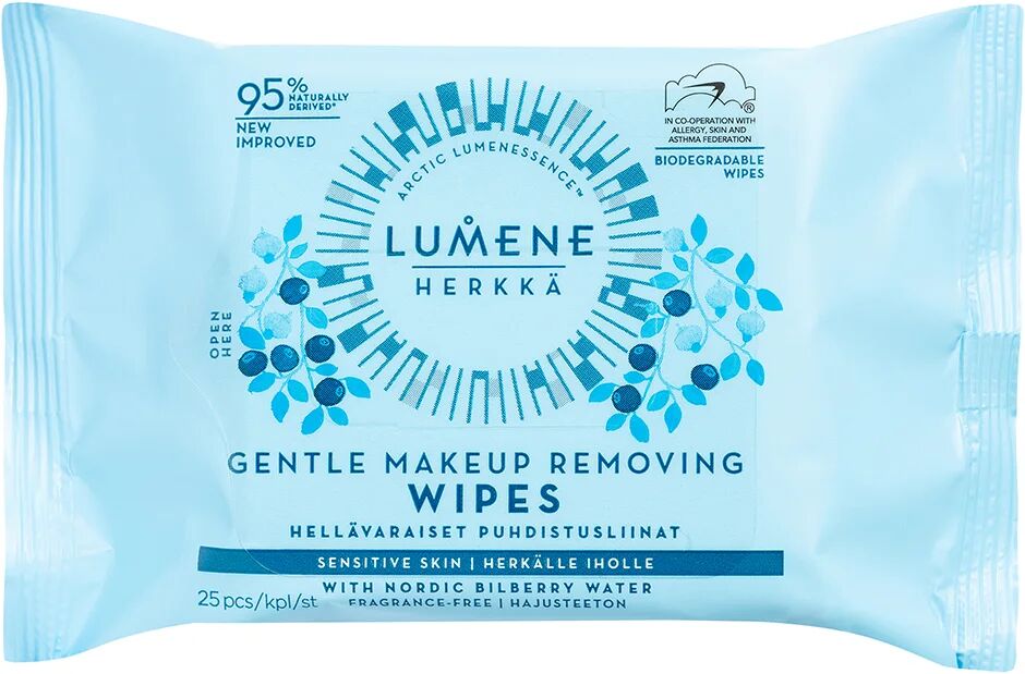 Lumene HERKKÄ Gentle Makeup Removing Wipes,  Lumene Sminkefjerner