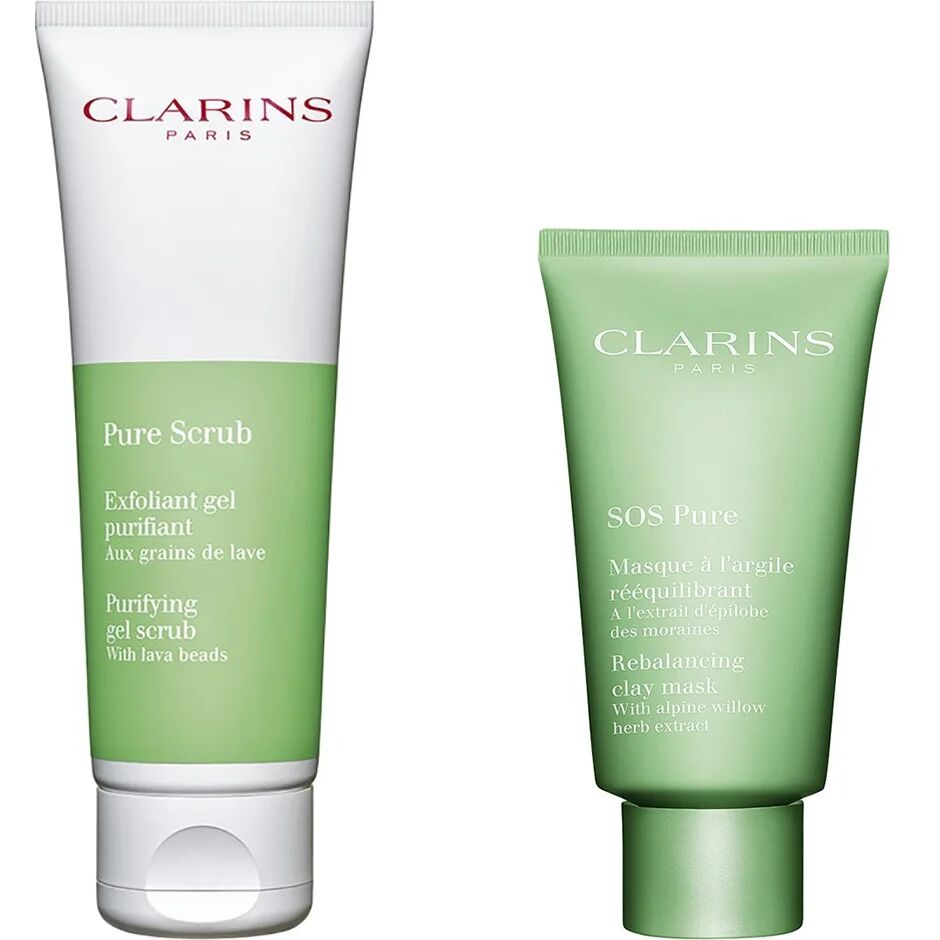 Clarins SOS Pure Scrub & Mask,  Clarins Hudpleie